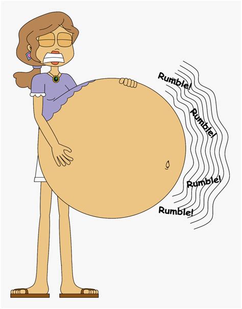 Transparent Belly Clipart Pregnant Belly Button Rumble Cartoon HD