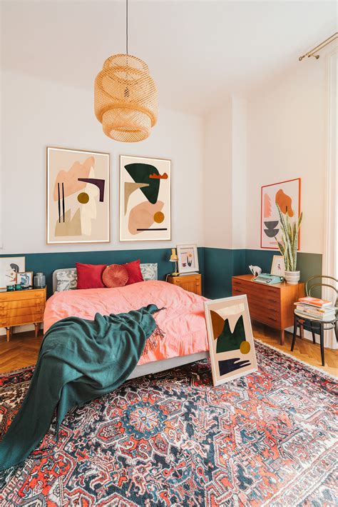 Cozy Bedroom With Art Earthy Bedroom Bright Bedroom Colors Bedroom