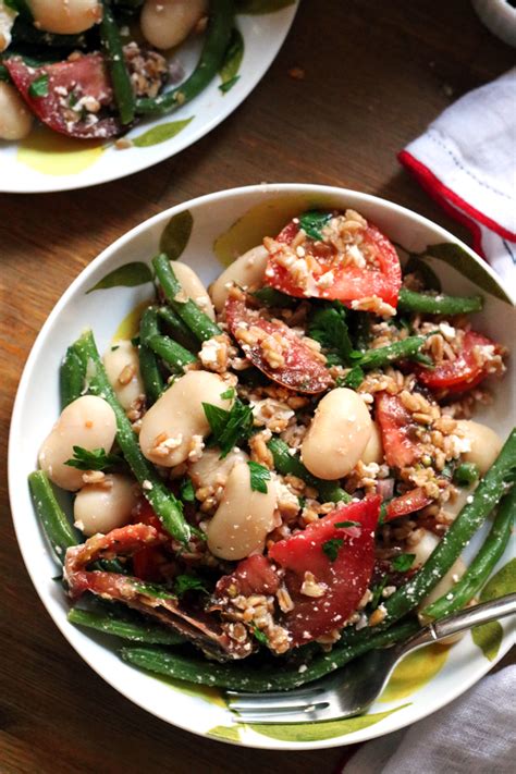 Summer Grain Salad With Heirloom Tomatoes Green Beans