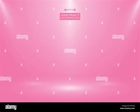 Abstract Of Gradient Pink Color In Studio Room Background With