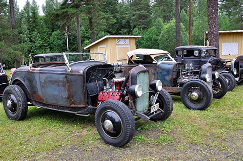Swedish Nostalgia Hot Rod Clubs Meet For A Car Show And Some Fast Dirt
