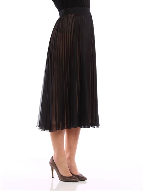 Gucci Pleated Silk Skirt Knee Length Skirts And Midi 427018zga351677