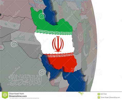 Iran Its Flag Globe Stock Illustrations 4 Iran Its Flag Globe Stock