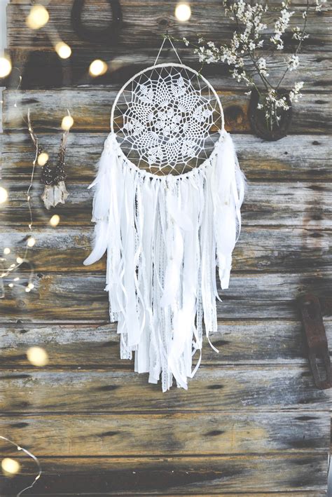 Dream Catcher Wall Hanging Wedding Dreamcatcher Large Etsy Dream