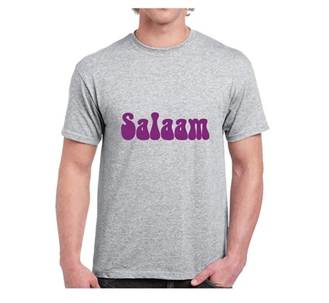 buy unique 1 salaam t shirt round neck 100 cotton tshirt for men grey xxl double extra