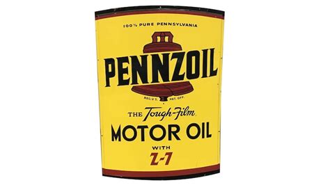 Original 1960s Pennzoil Oil Can Tin Sign 33x48 J21 Dallas 2019