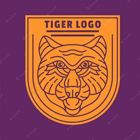 Premium Vector Tiger Line Art Logo Vector