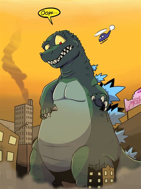 Godzilla King Of Oops By Ztoons On Newgrounds
