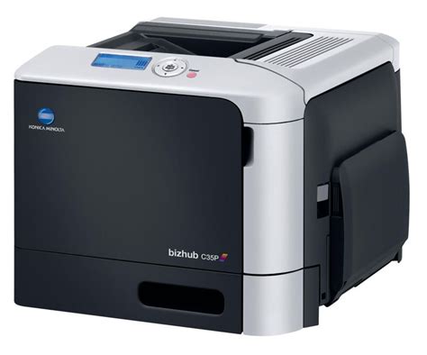 If the driver is a basic driver then you'll have to install it manually. Konica Minolta bizhub C35P color laser printer - CopierGuide