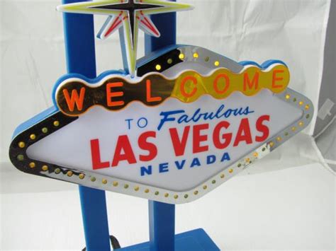 The Welcome To Las Vegas Light Up Sign Ebay