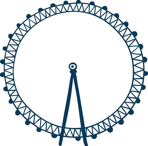London Eye Euclidean Vector Illustration Playground Turntable Png