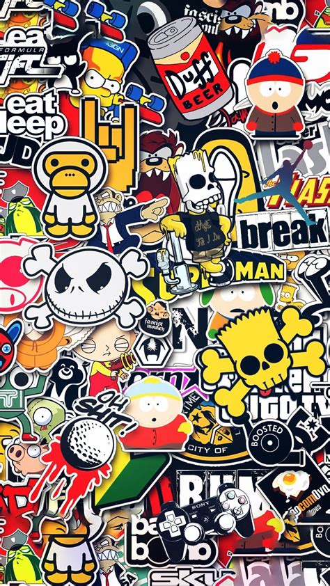 Gangsta Funky Iphone Background | Sticker bomb wallpaper, Graffiti ...