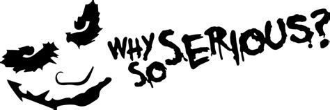 Why So Serious Car Sticker Tenstickers