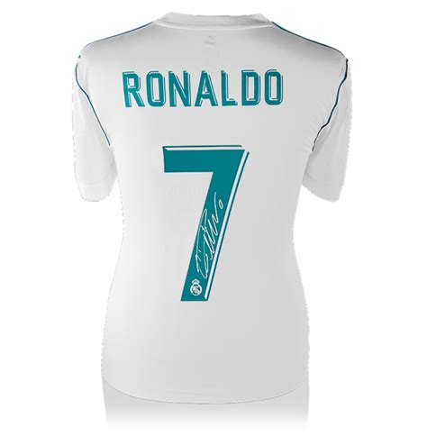 Camiseta firmada por Cristiano Ronaldo del Real Madrid 2018 – Cracks