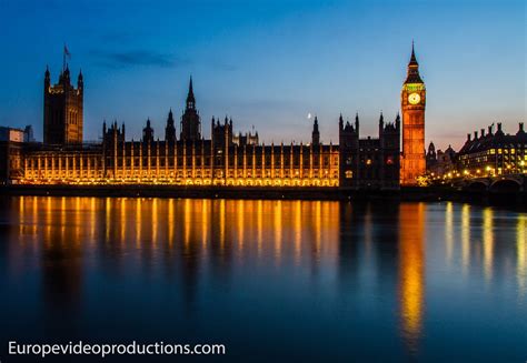 Palace Of Westminster And Big Ben During Night Time In London England