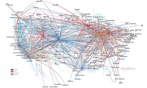United Airlines International Route Map
