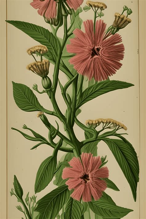 Victorian Scientific Illustrations Of Flowers · Creative Fabrica