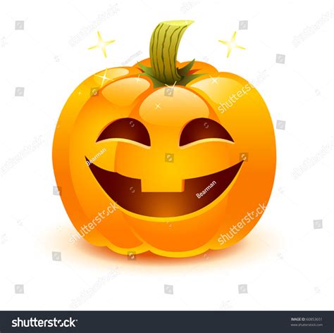 Halloween Pumpkin Stock Vector Illustration 60853651 Shutterstock