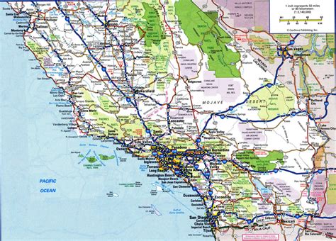 Large Map Of Southern California Printable Maps Images And Photos Finder