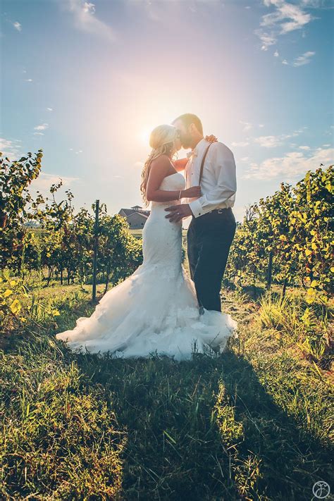 Outdoor Winery Wedding Photos In The Vinyards Winery