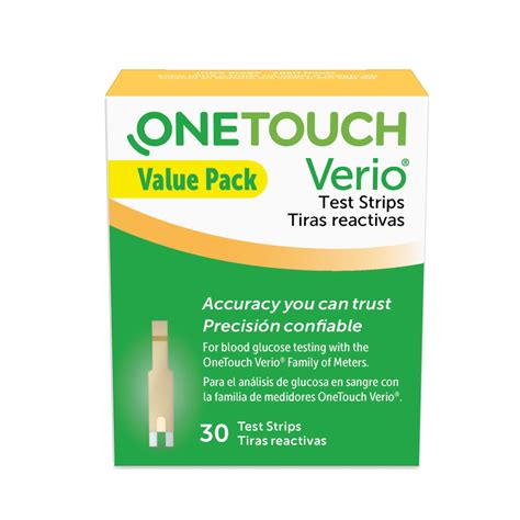 Onetouch Verio Test Strips 30 Count Value Pack