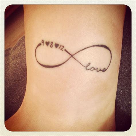 Small Infinity Tattoo With Initials
