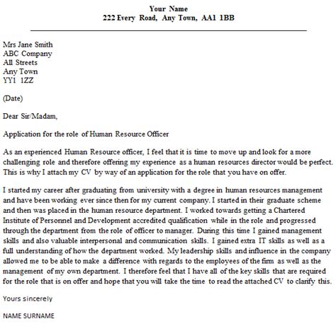 Related resume & cover letters. HR Officer Cover Letter Sample - lettercv.com