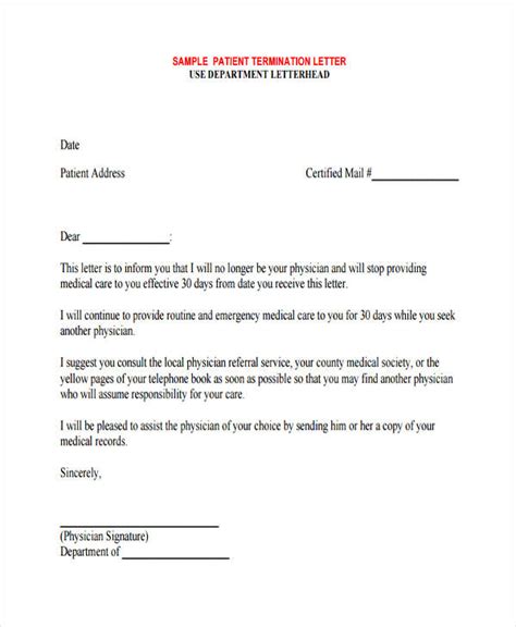 This administrative cover letter sample could get you in at bank of america. 60+ Termination Letter Examples in PDF | MS Word | Google ...