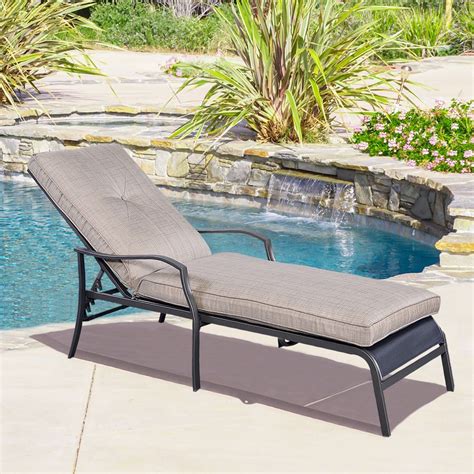 Pool lounge chairs vary in design, material, size, and color. Robot Check | Pool chaise lounge, Outdoor cushions patio ...