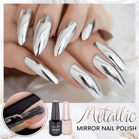 Metallic Mirror Nail Polish Mirror Nail Polish Mirror Nails Nail Polish