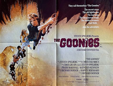 Original The Goonies Movie Poster Steven Spielberg Drew Struzan