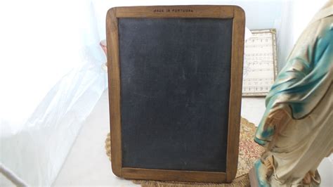 Vintage Two Sided slate board Portugal chalkboard slate | Etsy | Slate board, Farmhouse chic, Slate