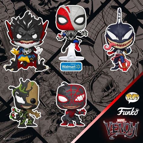 Funkos Venom Pop Collection Infects More Marvel Superheroes