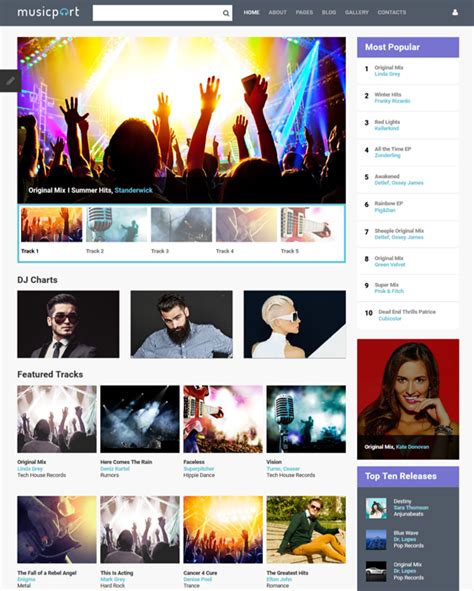 5 Of The Best Music Joomla Templates Down