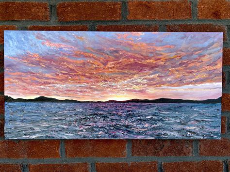 Palette Knife Sunset Rpainting
