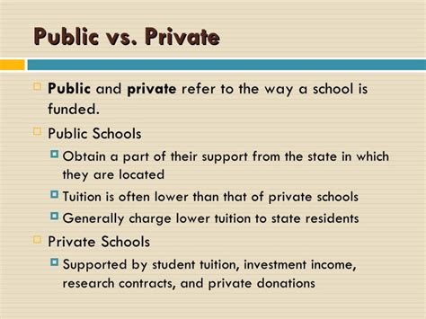 Difference Between Private And Public University Designdomainia