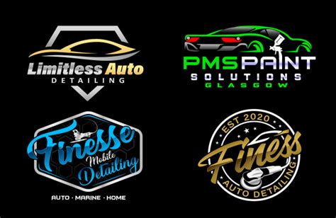 Do Auto Detailing Car Wash And Automobile Logo Design By Pmsstudio Fiverr