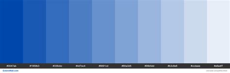 Tints Of Cobalt Color 0047ab Hex Colorswall