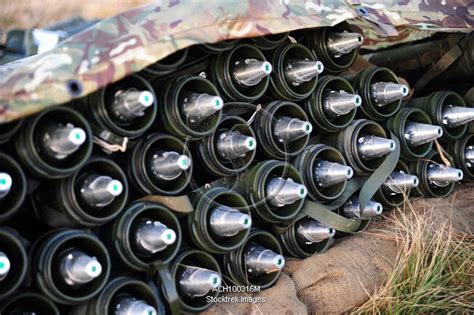 81mm Mortar Rounds Ready Stacked Ready For Use Stocktrek Images