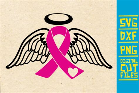 Angel Wings Breast Cancer Graphic By Svgyeahyouknowme · Creative Fabrica