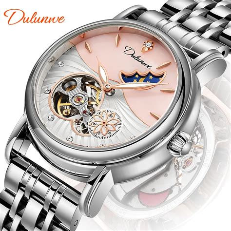 Ladies Tourbillon Mechanical Watch Mechanical Moon Phase Watches