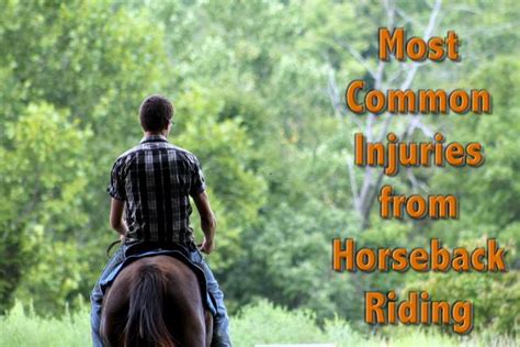 Most Common Injuries From Horseback Riding Real Time Pain Relief