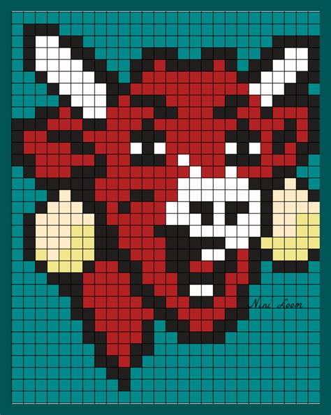 Modèles de couverture pour tricoter. Pixel Art Pat Patrouille Facile
