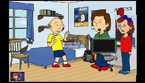Caillou Makes A Goanimate Account While Grounded Remake Dailymotion