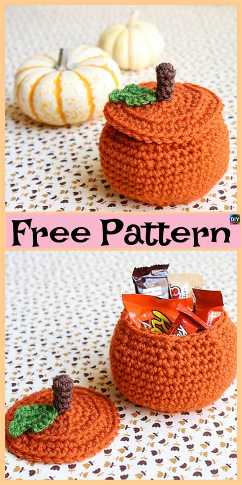 Crochet Pumpkin Treat Bowl Free Patterns Diy 4 Ever