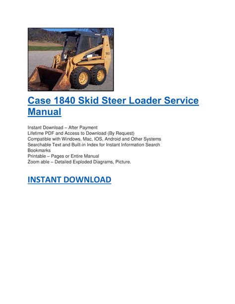 Ppt Case 1840 Skid Steer Loader Service Manual Powerpoint