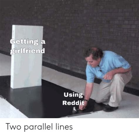 Getting A Girlfriend Using Reddit Two Parallel Lines Reddit Meme On Meme