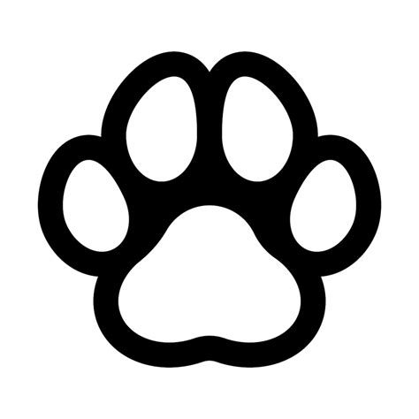 Paw Prints Bold Line And Silhouette Paw Dog Svg Paw Cat Etsy Australia