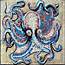 Octopus Marble Mosaic  Marine Life&ampNautical Mozaico