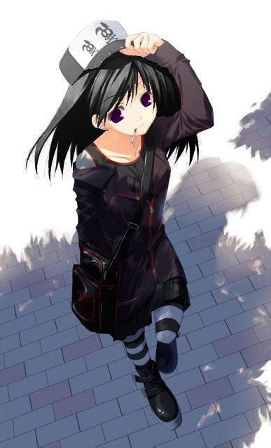 Tomboy Cute Anime Girl With Black Hair Hairstyle Girls